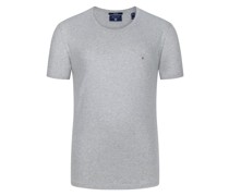 Gant T-Shirt aus Baumwolle mit Logo-Stickerei