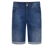 Replay Jeans-Shorts mit Umschlag und Stretch-Anteil