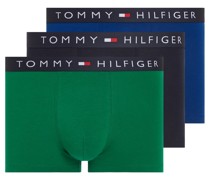 Tommy Hilfiger 3er Pack Trunks mit Stretch und Label-Bund