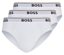 BOSS 3er Pack Slips mit Stretchanteil und Label-Bund