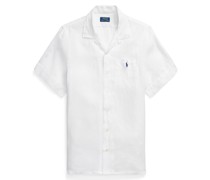 Polo Ralph Lauren Kurzarmhemd aus Leinen mit Logo-Stickerei, Classic Fit