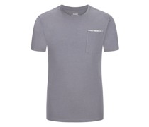 T-Shirt aus Baumwolle mit Label-Print