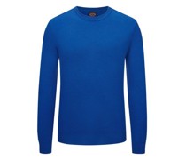Pullover aus Schurwolle mit Logo-Emblem am Ärmel