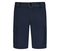 Bermudas mit Cargotaschen und mit integriertem Gürtel