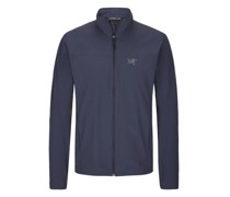 Leichte Trekkingjacke mit Logo-Print  Marine