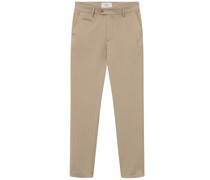 Les Deux Chino mit Fischgrad-Muster, Slim Fit