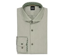BOSS Leichtes Hemd aus Baumwolle mit Streifen, Casual Fit