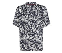 Tommy Hilfiger Ultraleichtes Kurzarmhemd mit floralem Print