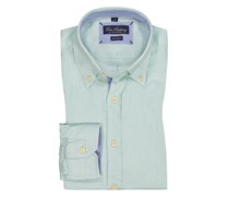 Leinenhemd mit Button-Down-Kragen  Mint