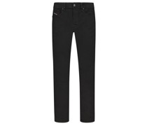 Jeans mit Stretchanteil und verkürzter Beinlänge, Regular Fit
