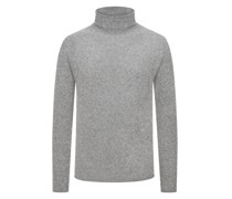 Hannes Roether Pullover aus einem Schurwollgemisch mit Stehkragen