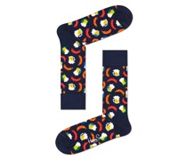 Happy Socks Socken mit Bier- und Grillwurst-Motiv