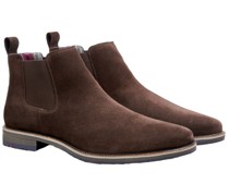 Chelsea Boot aus Veloursleder, Leon  Dunkel