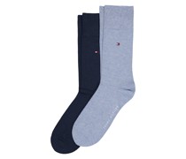 Tommy Hilfiger 2er Pack wadenhohe Socken mit Logo-Details