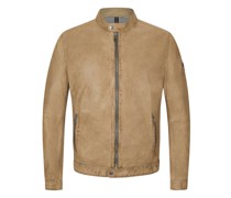 Lederjacke perforierter Optik
