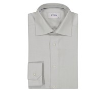 Eton Unifarbenes Hemd in Twill-Struktur, Classic Fit
