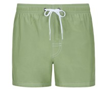 Badehose mit Neon-Rainbow am Gesäß  Oliv