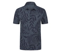 Woolrich Piqué-Poloshirt mit floralem Print, Garment Dyed