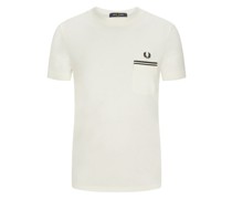 T-Shirt aus Baumwolle mit Brusttasche  Offwhite