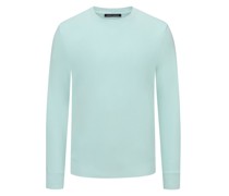 Trusted Handwork Unifarbenes Sweatshirt aus Pima-Baumwolle, Garment Dyed