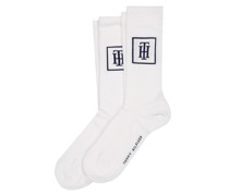 Tommy Hilfiger 2er Pack wadenhohe Socken in Rippstrick-Qualität