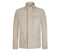 Lederjacke Aurelio aus Ziegenvelourleder  Sand