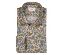 Eton Signature Twill-Hemd mit floralem Print, Classic