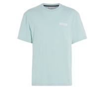 T-Shirt mit 3D-Label-Print auf Rückenseite