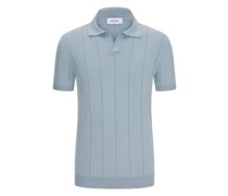 Poloshirt im Feinstrick mit Blockstreifen