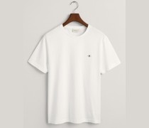 Gant T-Shirt aus Baumwolle mit Logo-Stickerei