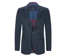 Teilgefüttertes Sakko mit Leinenanteil, Slim Fit