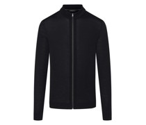 Leichte Strickjacke aus Merinowolle mit Zip