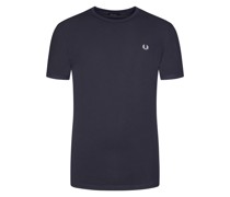 Fred Perry Unifarbenes T-Shirt mit Logo-Stickerei