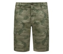 Bermudas Camouflage mit Cargotaschen  Oliv