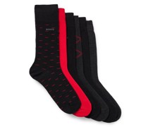 BOSS 6er Pack wadenhohe Socken mit Logo-Details