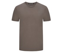 Hannes Roether Softes T-Shirt aus Baumwolle mit Rollkanten