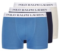 3er Pack Boxer Trunks mit Stretchanteil und Label-Bund