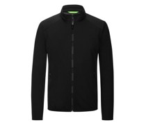 Leichte Softshelljacke mit Logo-Aufnäher und Backprint