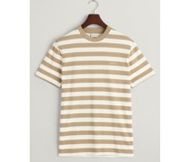 Gant Softes T-Shirt mit Ringelstreifen und Label-Schriftzug