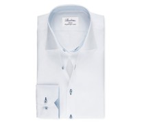 Unifarbenes Hemd mit Ausputz, New Slimline