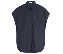 CLOSED Bluse mit Kurzarm aus Bio-Baumwolle in Dark Night bei/Blau