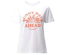 LALA BERLIN T-Shirt CARA mit modernem Print in Sunny Days /Weiß