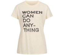 ZADIGVOLTAIRE T-Shirt WALK WOMEN mit Logo-Print in Butter kaufen bei/Beige