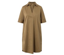 WINDSOR Hemdblusenkleid aus Baumwoll-Gemisch in Pastel Brown /Braun