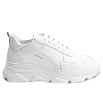 COPENHAGEN Chunky-Sneaker aus Leder mit Plateausohle in Weiß /Weiß