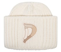 DONDUP Mütze in Creme aus Alpaka-Woll-Gemisch bei/Weiß