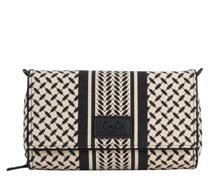 LALA BERLIN Tasche CROSSBODY BAG MEYA mit Kufiya-Muster in Heritage Stripe Black kaufen bei/MehrfarbigSchwarzBeige