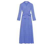 0039 ITALY Kleid HANVANNA NEW in Wickeloptik in Blau /Blau