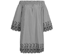 STEFFEN SCHRAUT Kleid mit Stickerei in Black White /Schwarz