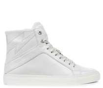 ZADIGVOLTAIRE Sneaker HIGH FLASH VINTAGE PATENT aus Glattleder in Flash kaufen bei/Weiß